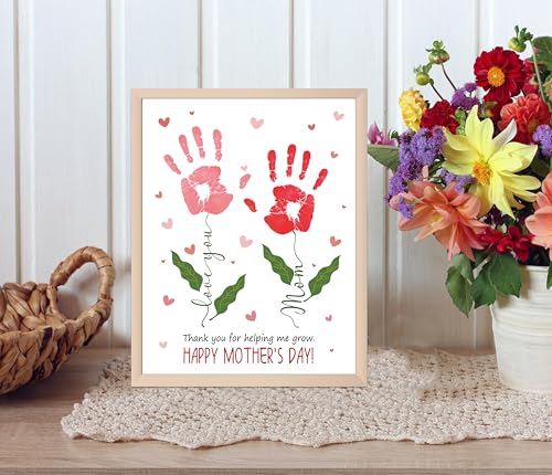 Flower Handprint Keepsake Card Making Kit