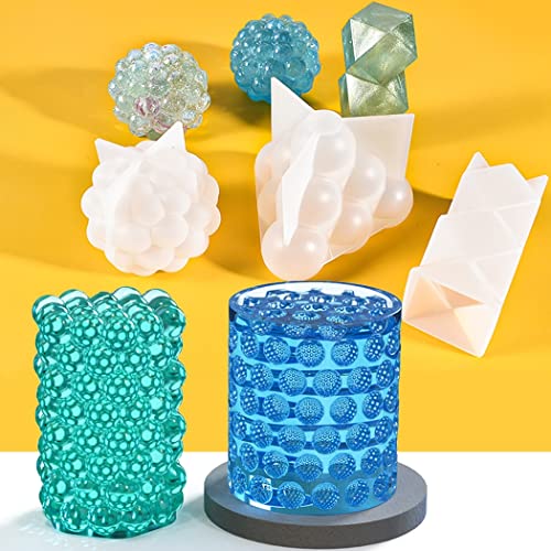 10 Pcs Geometric Candle Mold (10 Count)