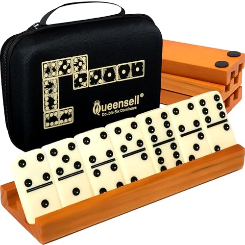Dominos Set for Adults with 4 Domino Racks