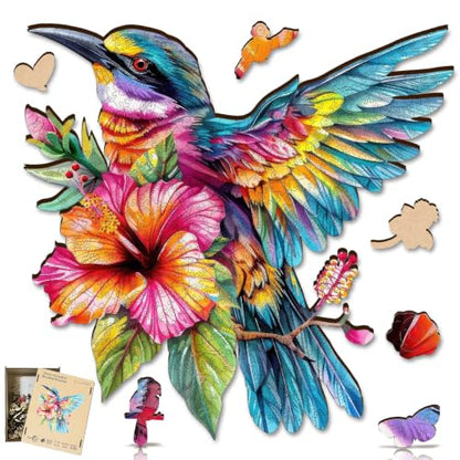 Wooden Puzzles for Adults Hummingbirds 500 Pieces Jigsaw Puzzle (500 Count)