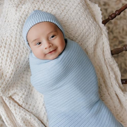 100% Organic Cotton Baby Blanket for Boys