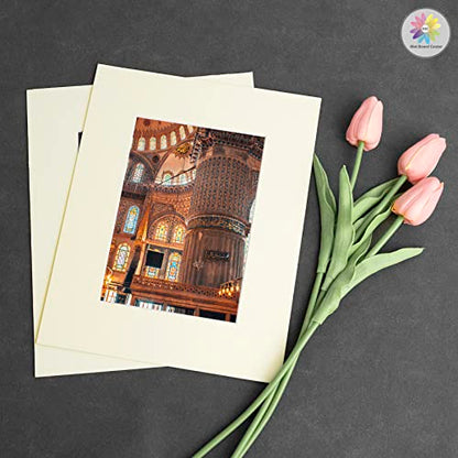 Mat Board Center 10 Pack 8x10 Photo Mats for 5x7 Picture