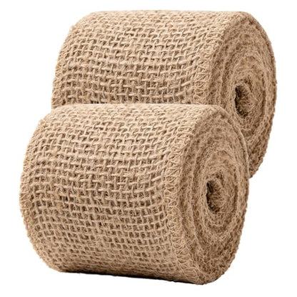 Natural Burlap Fabric Roll 10 Yards (2 Count)