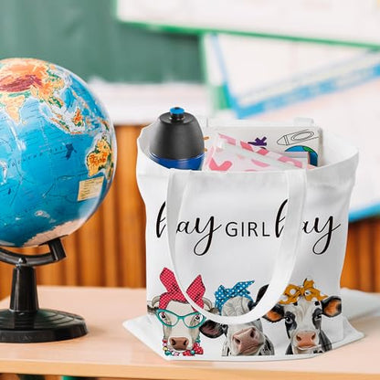 Fall Cow Tote Bag
