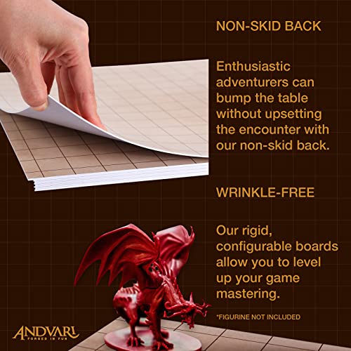 Battle Mat with Grid for Dungeons Role Playing Tabletop Dragons Game