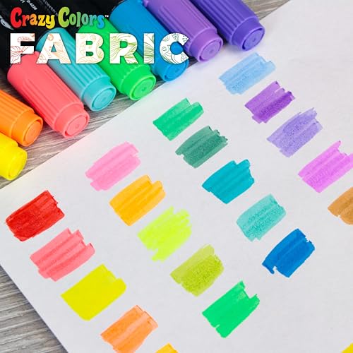 Super Markers 20 Neon Dual Tip Fabric Markers (20 Count)