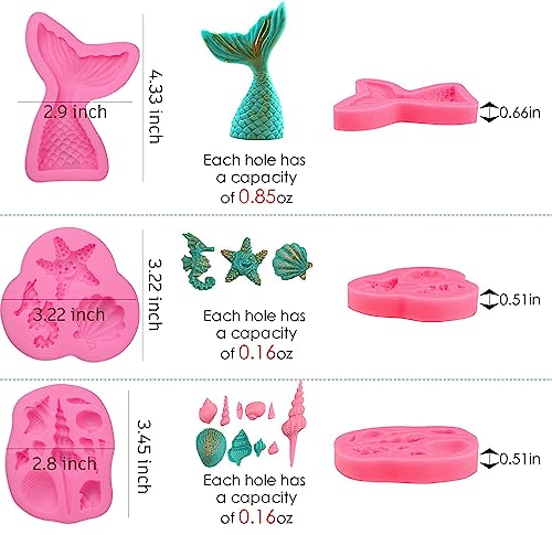 Mermaid Theme Silicone Fondant Mold