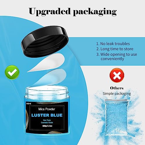 Blue Mica Powder (3.5 Ounce)