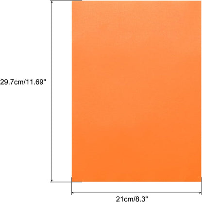 MECCANIXITY Colored Vellum Paper, 40 Sheet Orange Transparency 11.7 x 8.2 Printable Vellum Paper, Translucent Vellum Sheets for Printing Wedding Invitations, Ink Jet Laser Printer
