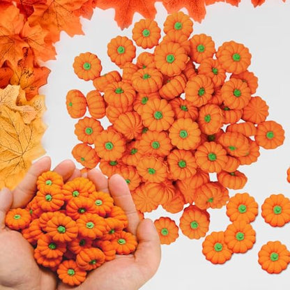 120 Pcs 3D Pumpkin Erasers Bulk