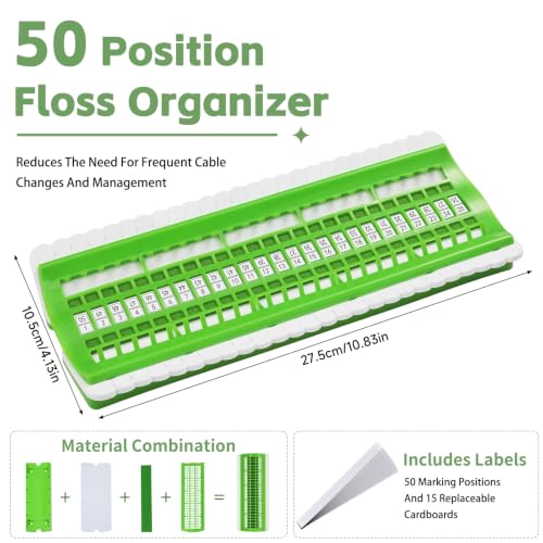 50 Position Embroidery Floss Organizer