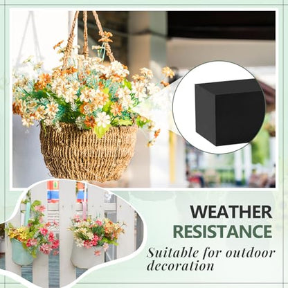 8 Pcs Reusable Floral Foam Blocks Water Weather Resistant Dry Floral Foam for Artificial Flower Arrangements Outdoor Flower Boxes Outside Hanging Planters Wedding Home Decor