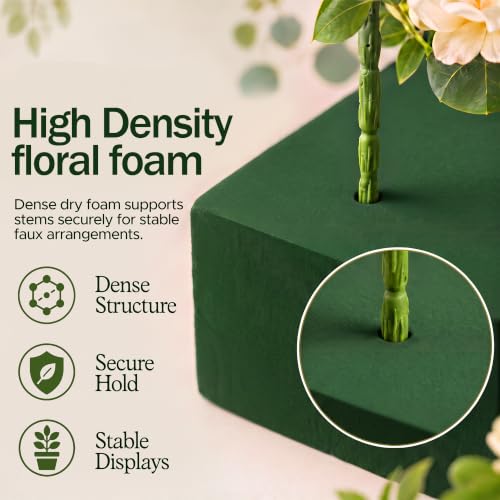 12 Pack Large Dry Floral Foam Blocks