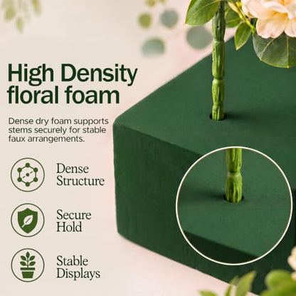 12 Pack Large Dry Floral Foam Blocks