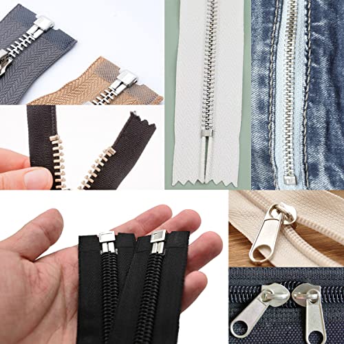 Platinum 48 Piece Metal Zipper Repair Accessories Set (48 Count)
