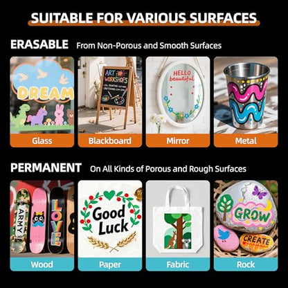 Chalk Markers for Windows & Glass (12 Count)