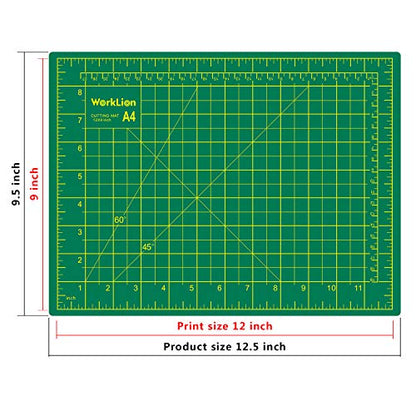 Full 9" x 12" Art Self Healing PVC Cutting Mat (3 Count)
