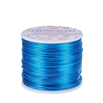 18 Gauge Jewelry Craft Aluminum Wire 492 Feet Bendable Metal Sculpting Wire for Craft Floral Model Skeleton Making (492 Foot)