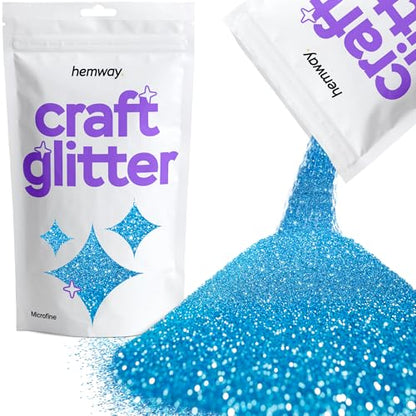 Craft Glitter Ocean Blue 100g Microfine Glitter (3.5 Ounce)