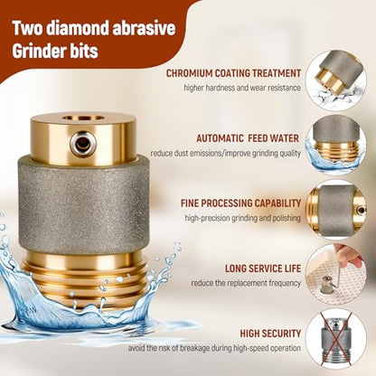 2026 Upgrade Stained Glass Grinder Kit 4200r