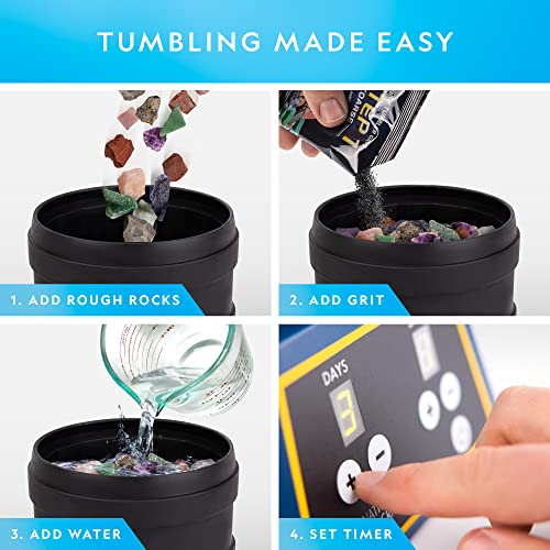 National Geographic 3 Lb. Rock Tumbler Kit for Kids and Adult Beginners