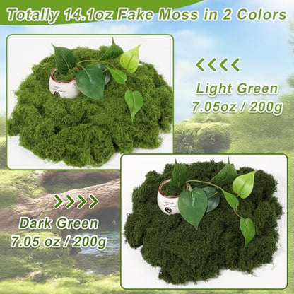 Green Fake Moss for Craft DIY