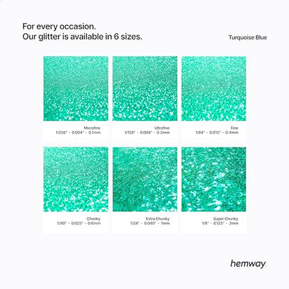 Resin Glitter Turquoise Blue 100g Fine Polyurethane & Epoxy Glitter (3.5274 Ounce)