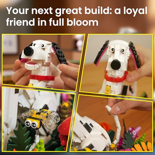 Dog Flower Toy Building Set
