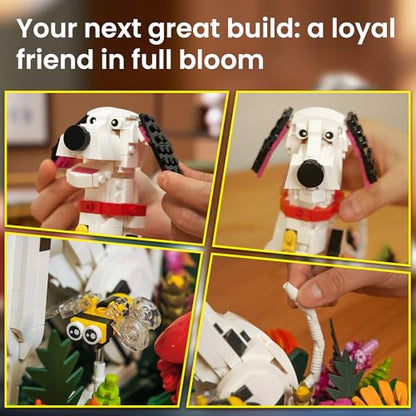 Dog Flower Toy Building Set