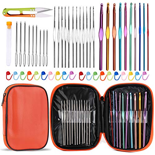 54 Pcs Crochet Hooks Set