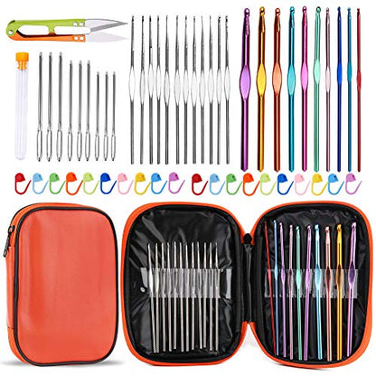 54 Pcs Crochet Hooks Set
