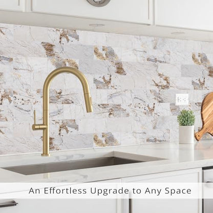 100 Pieces Peel and Stick Backsplash for Kitchen (12.5 Sq Ft)