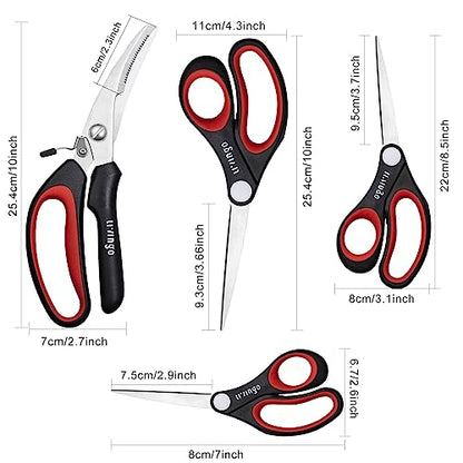 4 Pack Multipurpose Shears (4 Count)