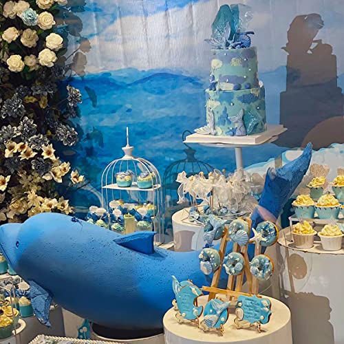 3 PCS Marine Theme Cake Fondant Silicone Mold Seashell Conch Starfish Coral Baking Molds for DIY Cake Decoration Chocolate Candy Polymer Clay Crafting Projects (3 Count)