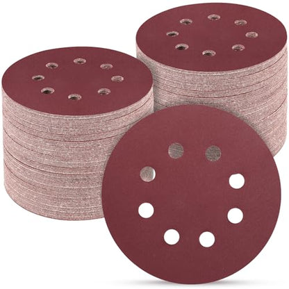 100PCS 5 Inch Sanding Discs 600 Grit Sandpaper for Orbital Sander (100 Count)