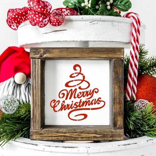 Christmas Stencils for Crafts Reusable 3" Christmas Stencil (56 Count)