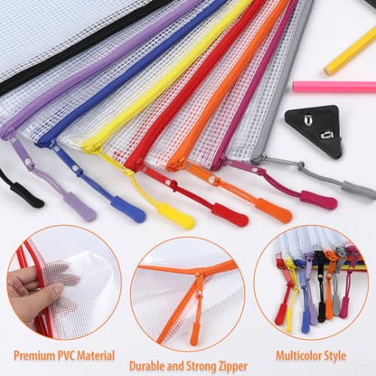 20PCS Mesh Zipper Pouch Bags