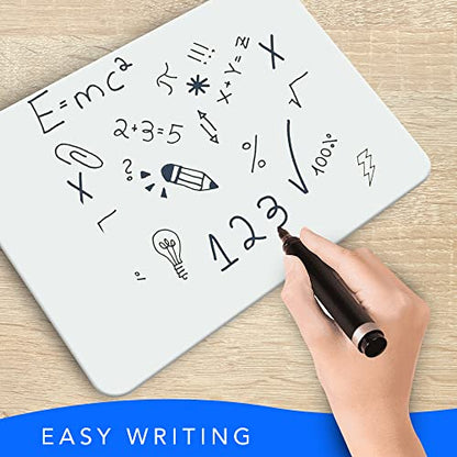 Small Dry Erase Board 9x12 Mini White Board for Kids 2 PK Double Sided (2 Count)