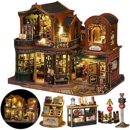 DIY Miniature House Kit Book Nook Kit for Adults to Build Mini Magic House