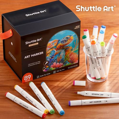 Brush Tip Alcohol Markers (88.99 Count)