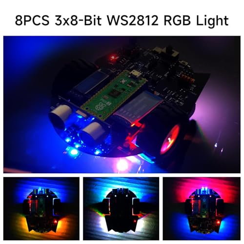 Raspberry Pi Pico2 Smart Robot Car Starter Programming Robot Kit DIY MicroPython Scientific Electronics Programming Project Kit