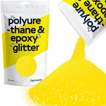 Resin Glitter Fluorescent Yellow 100g Microfine (3.5274 Ounce)