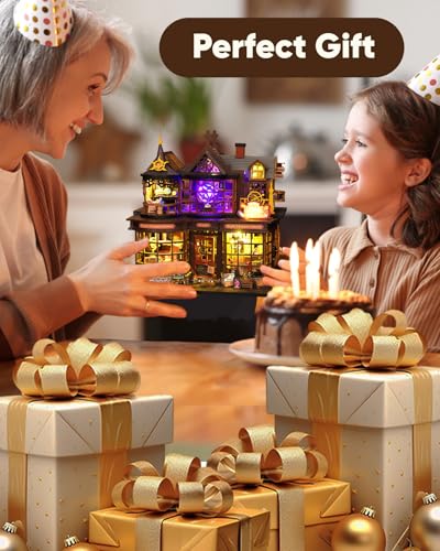 DIY Miniature House Kit Dollhouse Kit for Adults to Build Mini Magic House