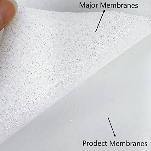 Glitter White Heat Transfer Vinyl Rolls