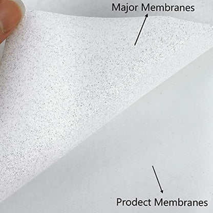 Glitter White Heat Transfer Vinyl Rolls