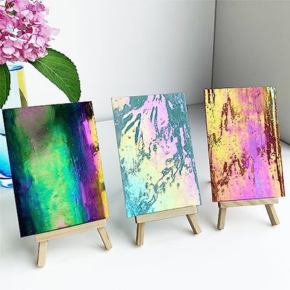 12 Sheets Iridescent Stained Glass Sheet