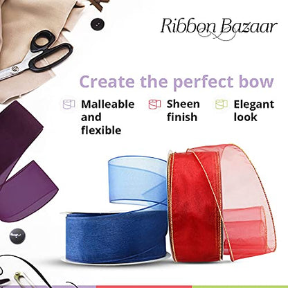 Sheer Organza Wired Ribbon (75 Foot)