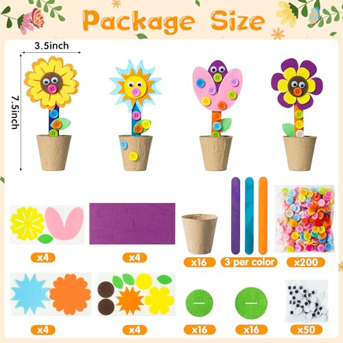 Summer Felt Flower Craft Kits