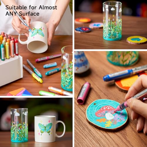 Automatic Ink Control Acrylic Paint Markers (48 Count)