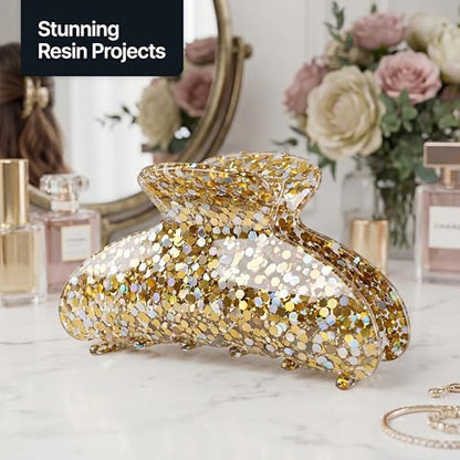 Craft Glitter Shaker Gold Silver Holographic 110g Super Chunky (3.9 Ounce)